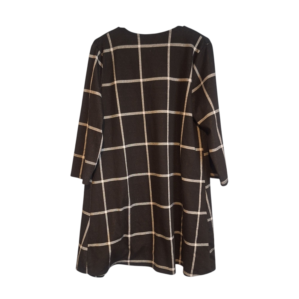 Fig & Blu Women's Black Plaid Cardigan Size XL - Picture 4 of 5